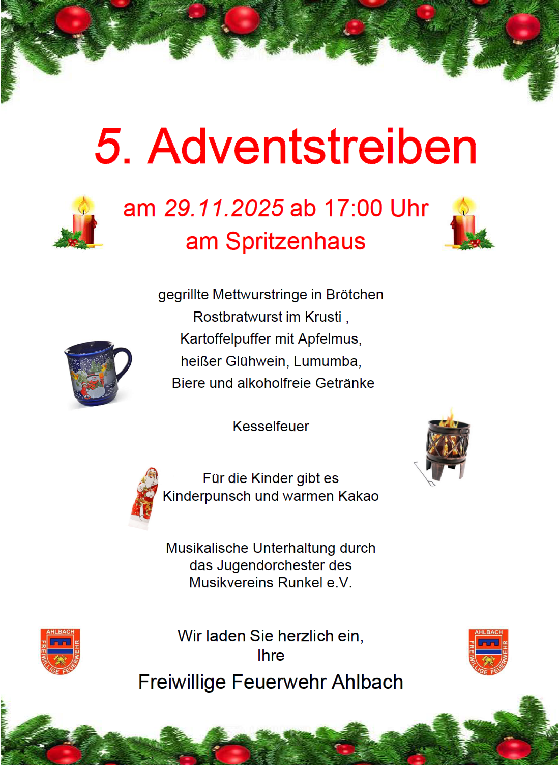 Adventstreiben FF Ahlbach